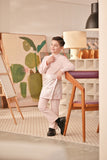 Baju Melayu Kids Couture Bespoke Fit - Baby Pink
