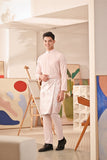 Baju Melayu Couture Slim Fit - Baby Pink