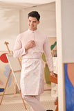 Baju Melayu Couture Slim Fit - Baby Pink