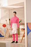 Baju Melayu Couture Slim Fit - Fuchsia Pink