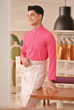 Baju Melayu Couture Slim Fit - Fuchsia Pink