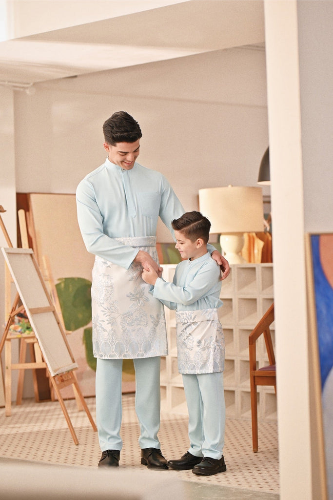 Baju Melayu Kids Couture Bespoke Fit - Clear Water