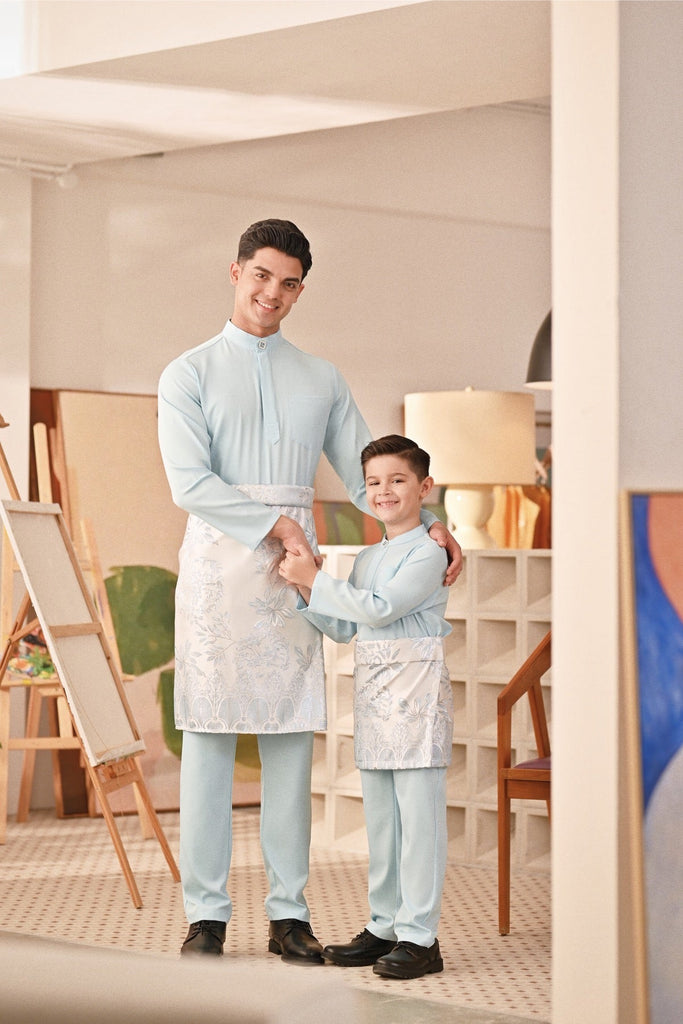 Baju Melayu Kids Couture Bespoke Fit - Clear Water