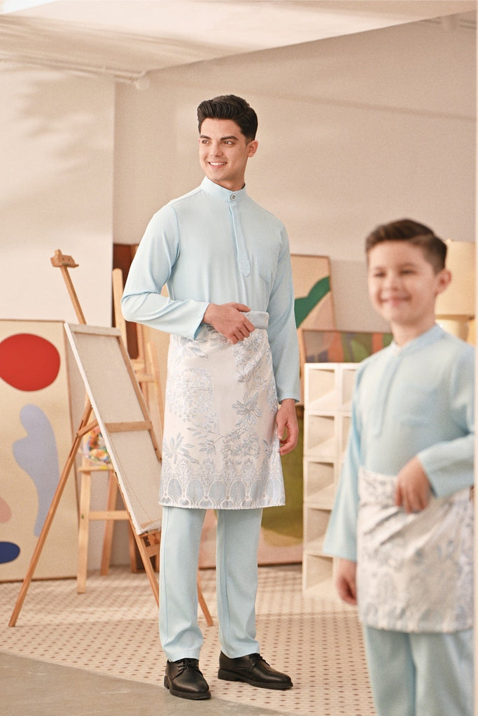 Baju Melayu Couture Slim Fit - Clear Water