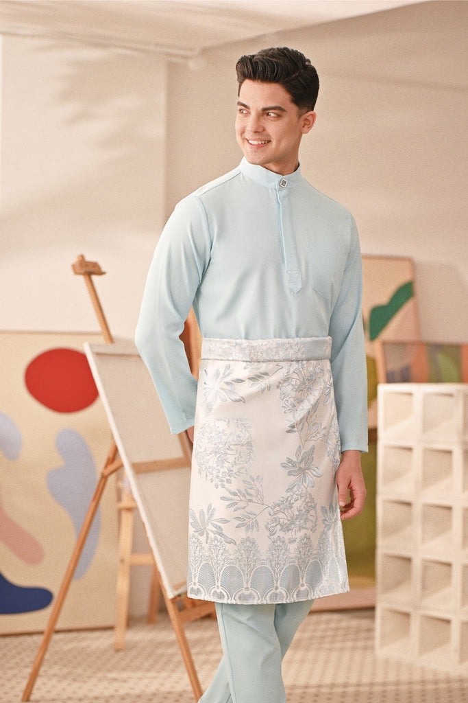 Baju Melayu Couture Slim Fit - Clear Water