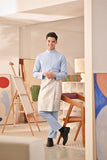 Baju Melayu Couture Slim Fit - Ice Blue