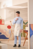 Baju Melayu Couture Slim Fit - Ice Blue