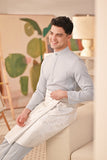Baju Melayu Couture Slim Fit - Pearl Blue