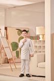 Baju Melayu Kids Couture Bespoke Fit - Light Grey