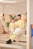 Baju Melayu Kids Couture Bespoke Fit - Tender Yellow