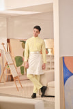Baju Melayu Couture Slim Fit - Tender Yellow