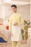 Baju Melayu Couture Slim Fit - Tender Yellow