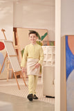 Baju Melayu Kids Couture Bespoke Fit - Pastel Yellow