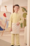 Baju Melayu Kids Couture Bespoke Fit - Pastel Yellow