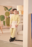 Baju Melayu Kids Couture Bespoke Fit - Pastel Yellow