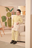 Baju Melayu Kids Couture Bespoke Fit - Pastel Yellow