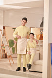 Baju Melayu Kids Couture Bespoke Fit - Pastel Yellow