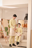 Baju Melayu Kids Couture Bespoke Fit - Pastel Yellow