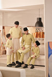 Baju Melayu Couture Slim Fit - Pastel Yellow