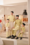 Baju Melayu Couture Slim Fit - Pastel Yellow