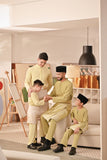 Baju Melayu Kids Couture Bespoke Fit - Pastel Yellow
