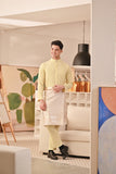 Baju Melayu Couture Slim Fit - Pastel Yellow