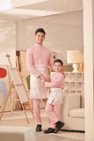 Baju Melayu Couture Slim Fit - Powder Pink