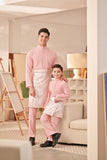 Baju Melayu Couture Slim Fit - Powder Pink