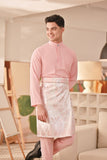 Baju Melayu Couture Slim Fit - Powder Pink