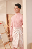 Baju Melayu Couture Slim Fit - Powder Pink
