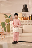 Baju Melayu Kids Teluk Belanga Deluxe Smart Fit - Blush Pink