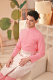 Baju Melayu Couture Slim Fit - Bubblegum