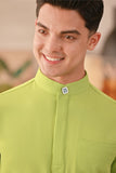 Baju Melayu Couture Slim Fit - Green Apple