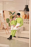Baju Melayu Kids Couture Bespoke Fit - Green Apple