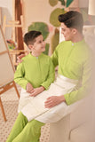 Baju Melayu Couture Slim Fit - Green Apple