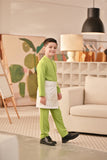 Baju Melayu Kids Couture Bespoke Fit - Green Apple
