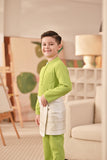 Baju Melayu Kids Couture Bespoke Fit - Green Apple