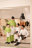 Baju Melayu Kids Couture Bespoke Fit - Green Apple