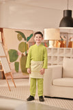 Baju Melayu Kids Couture Bespoke Fit - Dark Citron