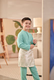 Baju Melayu Kids Couture Bespoke Fit - Aqua Green