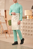 Baju Melayu Couture Slim Fit - Aqua Green
