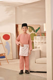 Baju Melayu Kids Teluk Belanga Deluxe Smart Fit - Rose Dawn
