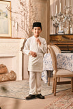 Baju Melayu Kids Luxury Bespoke Fit - Off White