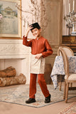 Baju Melayu Kids Luxury Bespoke Fit - Spice Red
