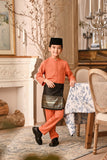 Baju Melayu Kids Luxury Bespoke Fit - Orange