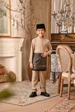 Baju Melayu Kids Luxury Bespoke Fit - Warm Sand