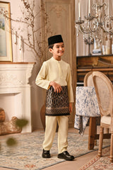 Baju Melayu Kids Luxury Bespoke Fit - Baby Yellow