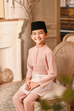 Baju Melayu Kids Luxury Bespoke Fit - Coral Cloud