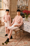 Baju Melayu Kids Luxury Bespoke Fit - Coral Cloud