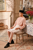Baju Melayu Luxury Bespoke Fit - Coral Cloud
